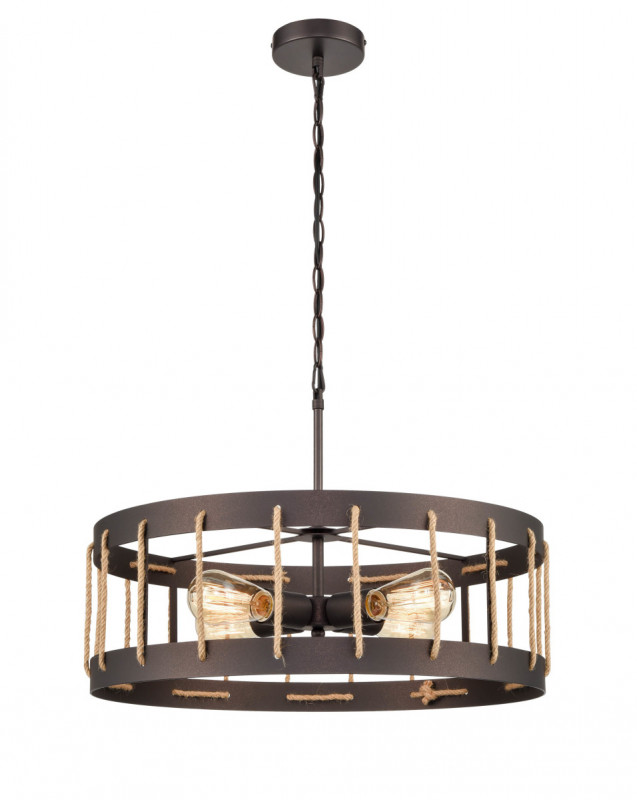 Подвесной светильник  55*133 см, 4*E27 коричневый Vele Luce Wong VL6426P14