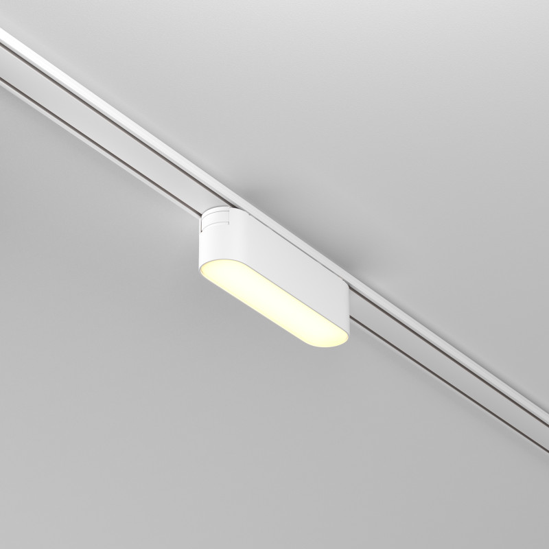 Трековый светильник 2,6*11,6*2,8 см, LED 6W, 3000К, Белый Maytoni Basis TR080-1-6W3K-W