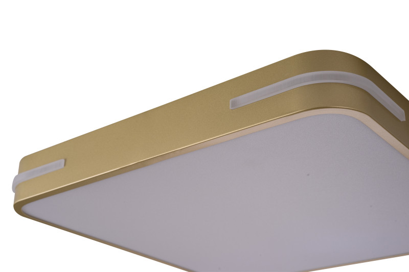 Накладной светильник 40*40*5 см, LED, 48W, 4000K Zortes Gabby ZRS.1215.03, латунный
