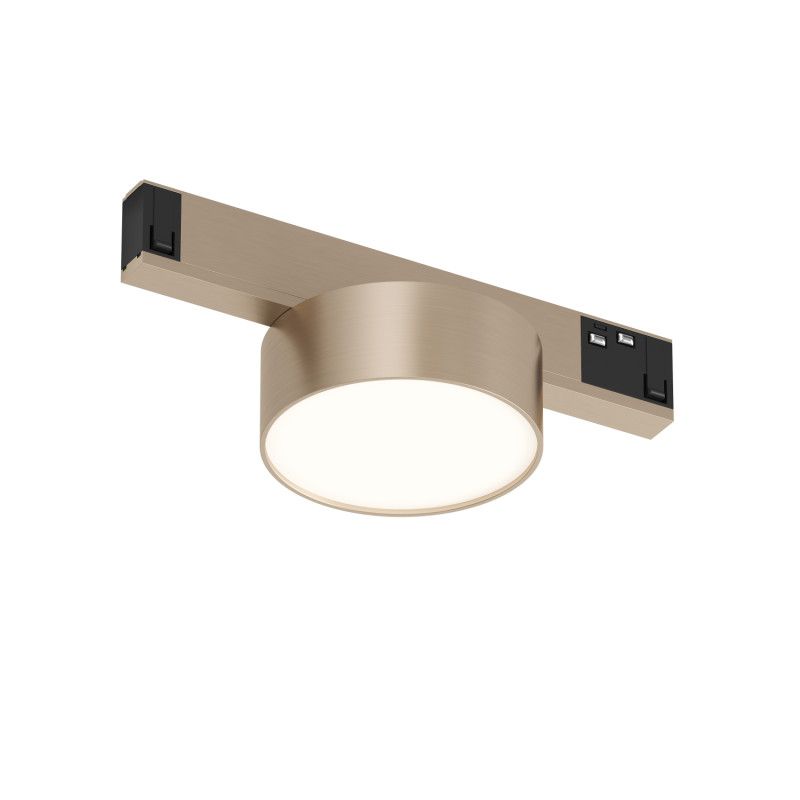 Светильник на шине 16*7,4*5,4 см, *LED*6W, 3000K, Denkirs SHINE PRIME FLOW 3000К | ШАЙН ПРАЙМ ФЛОУ 3000К DK4761-CP, шампань