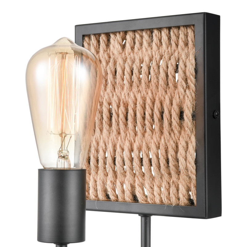 Бра 15*15*28 см, 1*E27 черный Vele Luce Tower VL6362W01