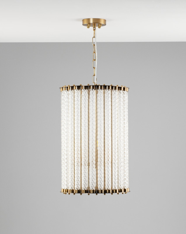Подвесной светильник 35*53 см, E14 180 W, Moderli Crumbly V10262-3P Латунь