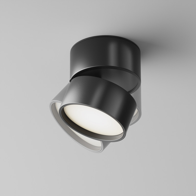Светильник 9*9 см, LED 12W, 4000K Maytoni Onda C024CL-L12B4K, черный