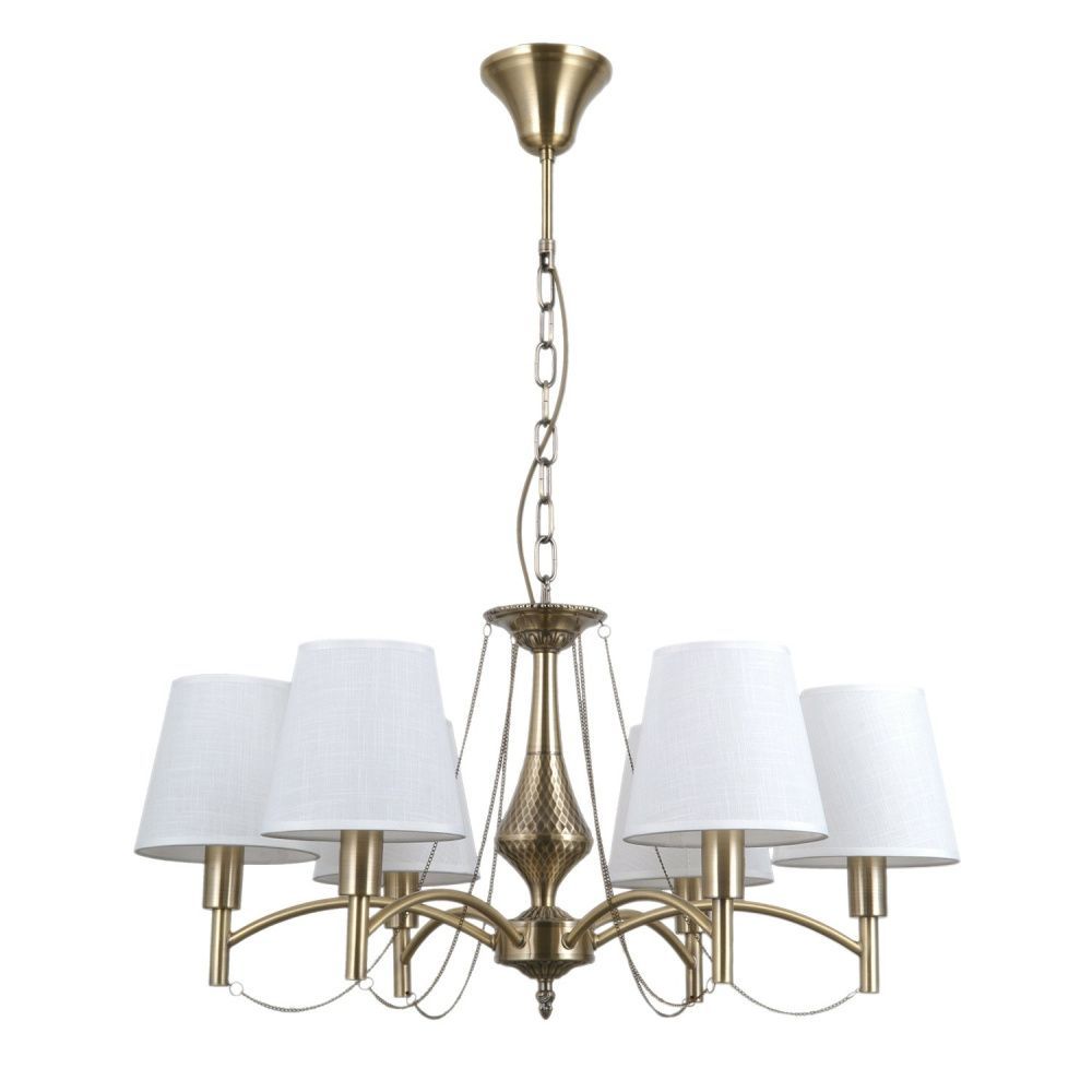 Люстра 66*66*73 см, 6*E14 Gerhort G11096/6AB WT, Античная бронза