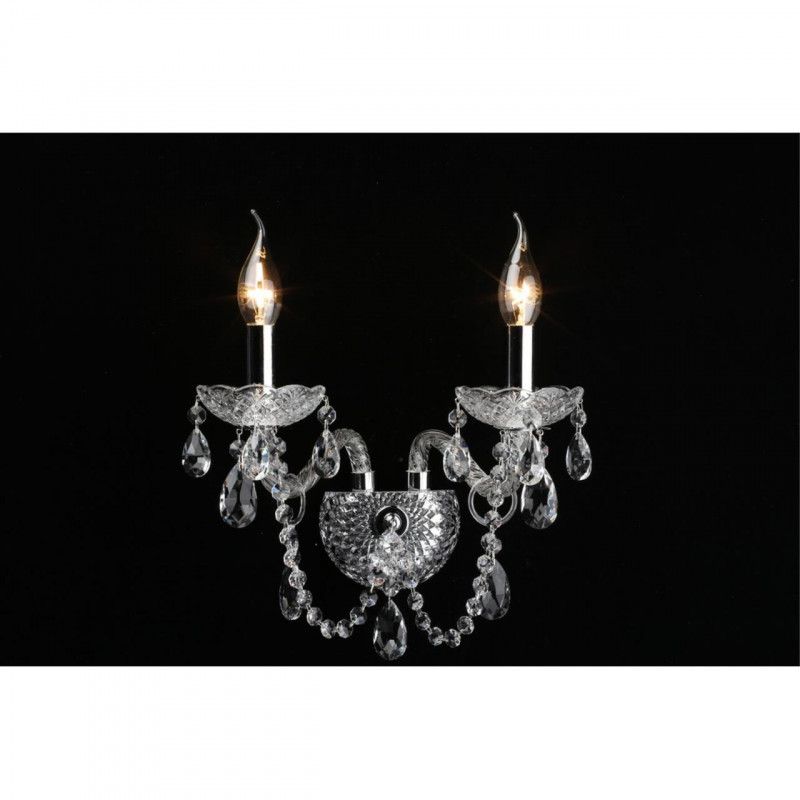 Бра 30*33 см, 1*E14, 40W, Aployt Koletta APL.755.01.02, хром