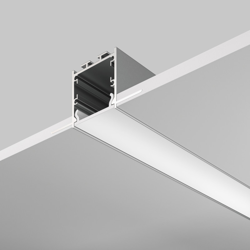 Алюминиевый профиль  Встраиваемый 2000*71,5*35 мм для светодиодной ленты Maytoni Led strip Серебро ALM-7135-S-2M