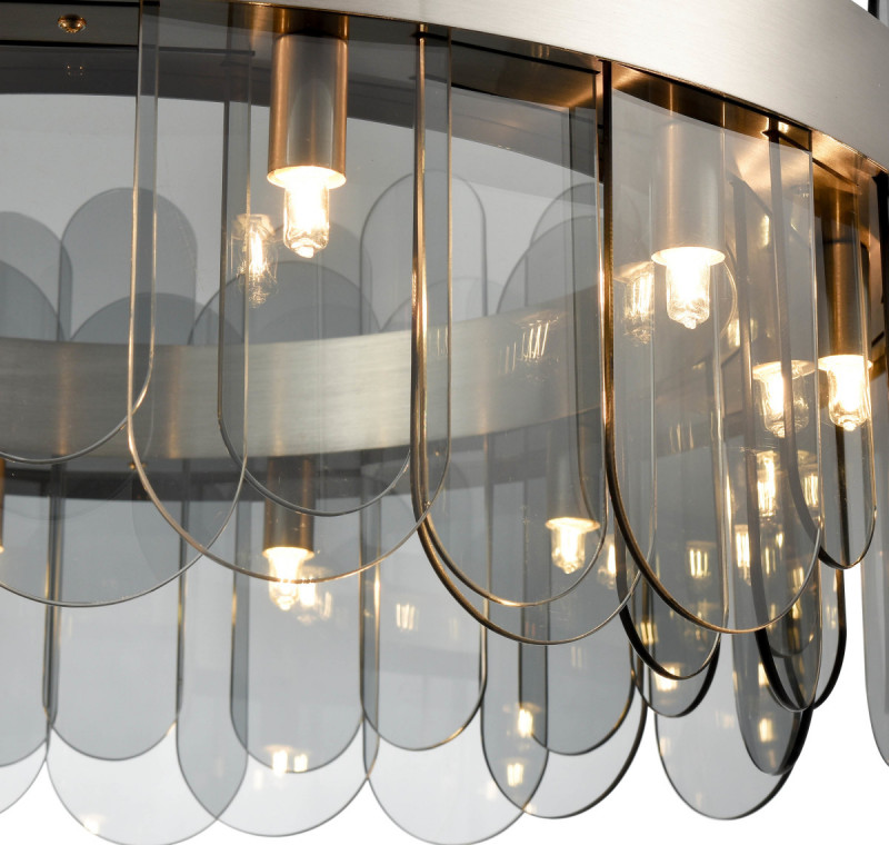 Подвесной светильник  60*100 см, 12*G9 сатин никель Vele Luce Fantasma VL3195P12