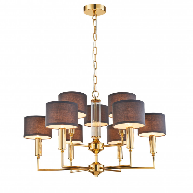 Подвесная люстра Favourite Laciness 2609-9P, D710*H430/1480, золото