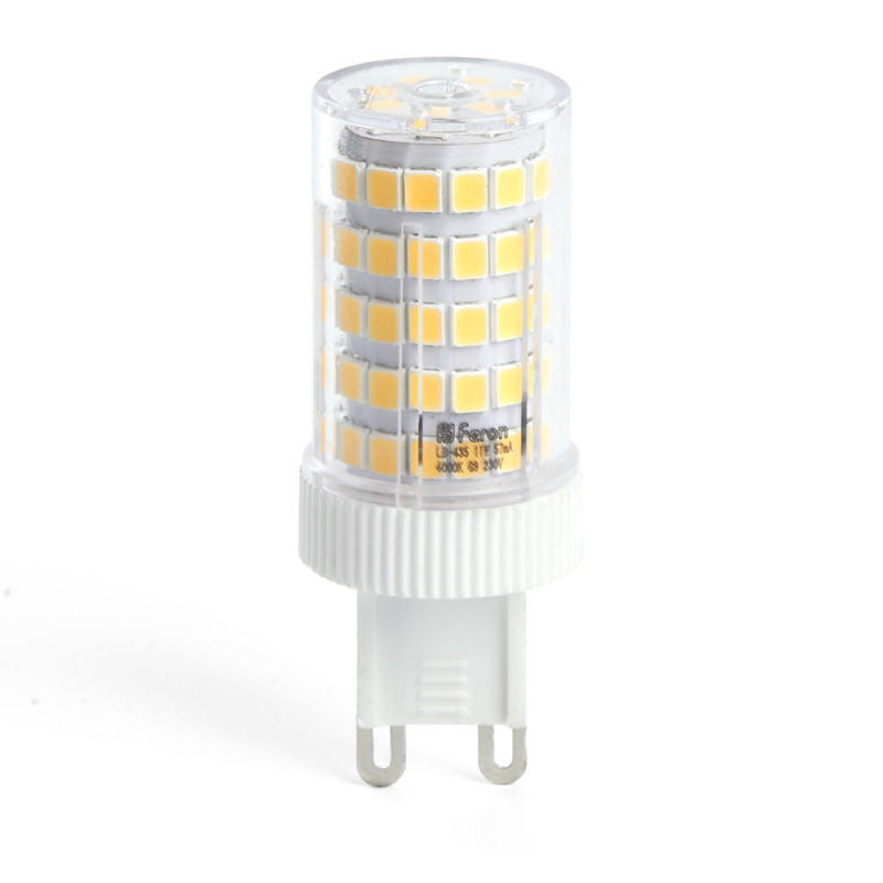 Лампа светодиодная G9, 11W, 2700K, 880 Lm, 230V JCD, LB-435 Feron 38149