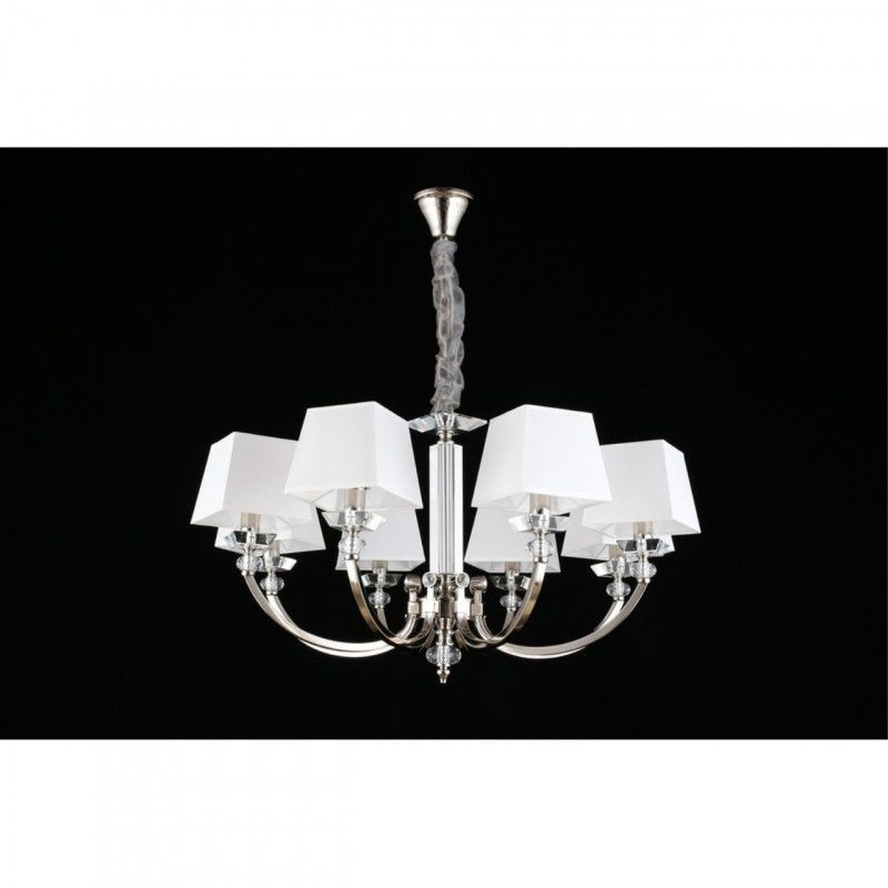 Подвесная люстра 88*70-120 см, 8*E14, 40W, Aployt Gay APL.754.03.08, хром