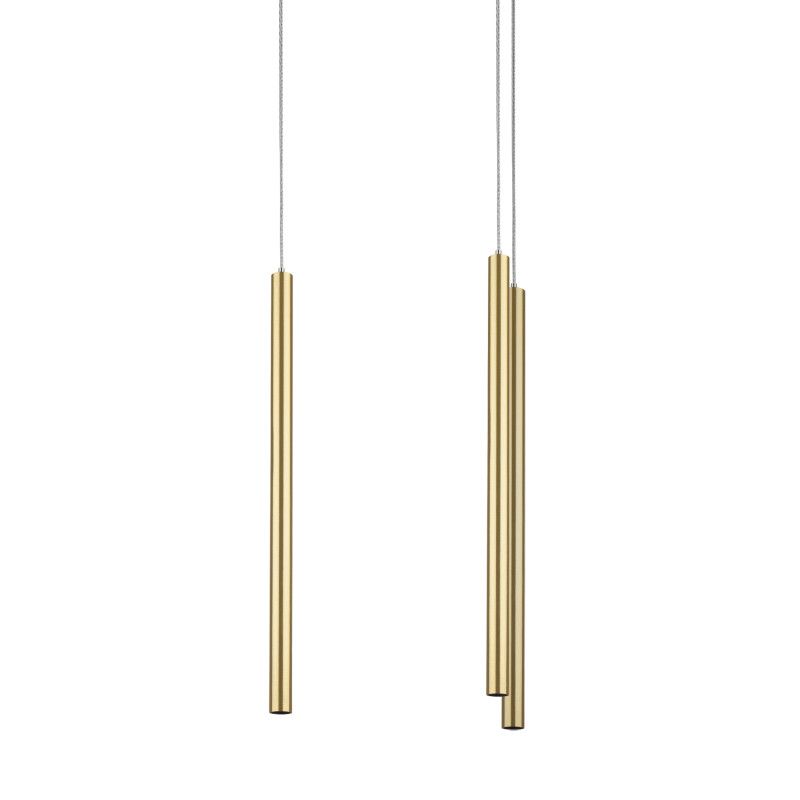 Подвесной светильник *34*41-121 см, *LED*25W, 3000K, Lightstar Tubo L5T747233, золотой