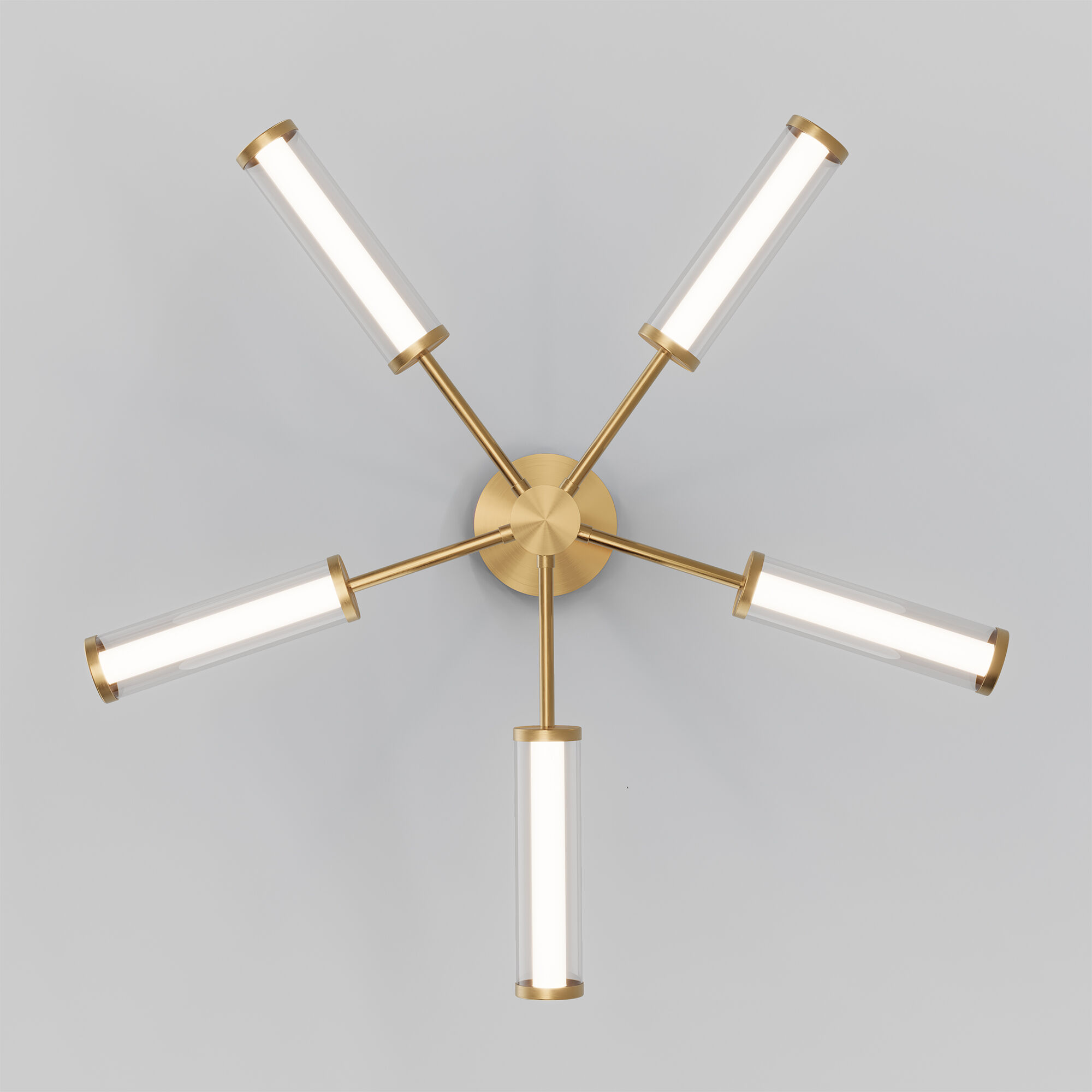 Светильник 72*72*76 см, *LED, 22W, 3000 Eurosvet Stark 50386/5 LED, латунь