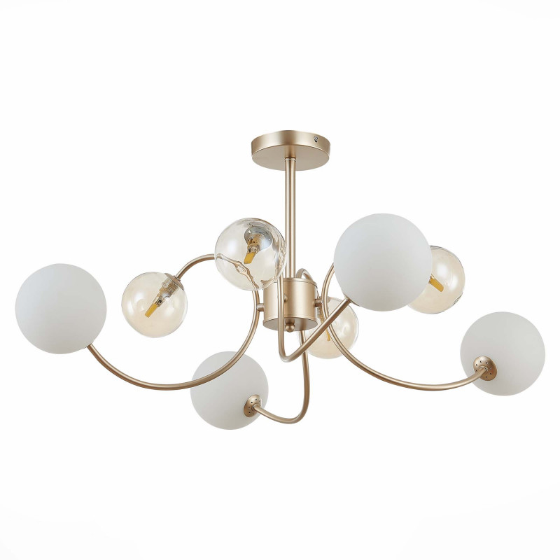 Люстра потолочная 79 см, 40W, 4000K  EVOLUCE  FORMAE SLE220922-08  Золотистый