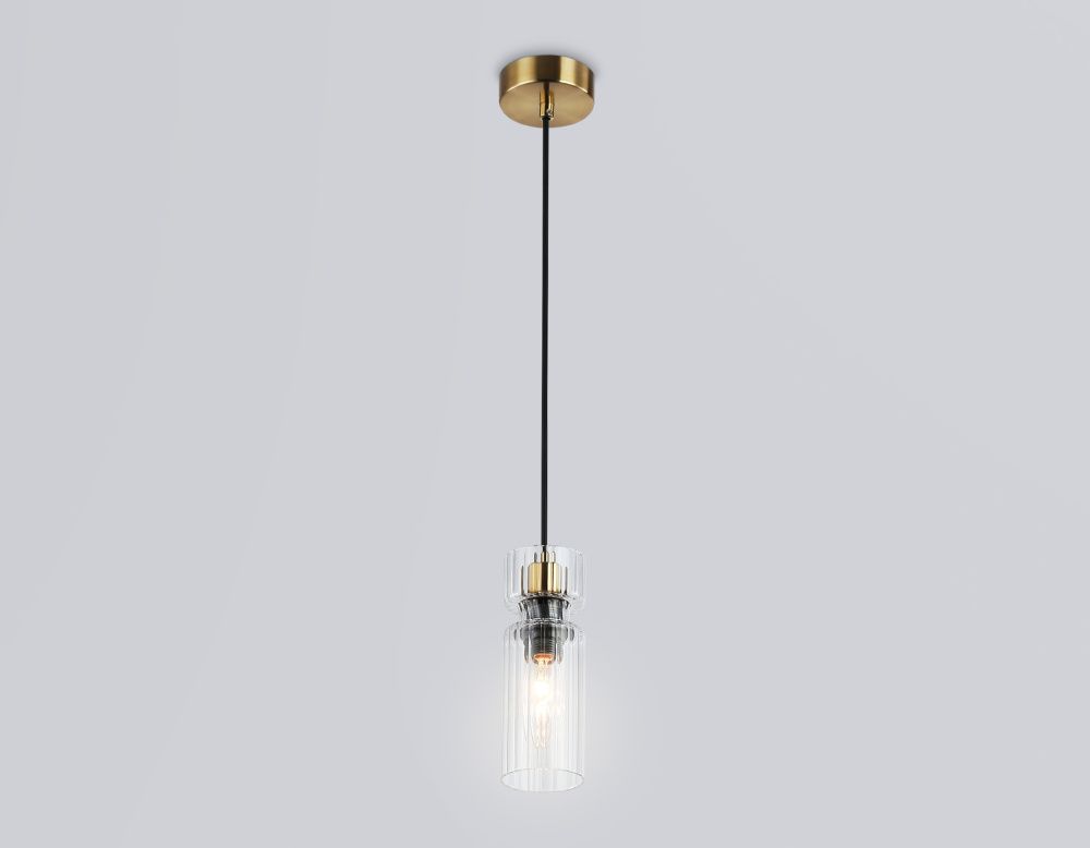 Подвесной светильник **18-150 см, 1*E14*40W, K, Ambrella Light High Light LH56111, черный, латунь