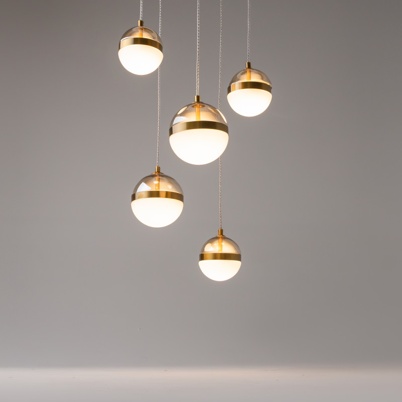 Каскадная люстра 45*45*318,5 см, LED, 58W, 3000К, Maytoni Area MOD295PL-L60BBS3K черный