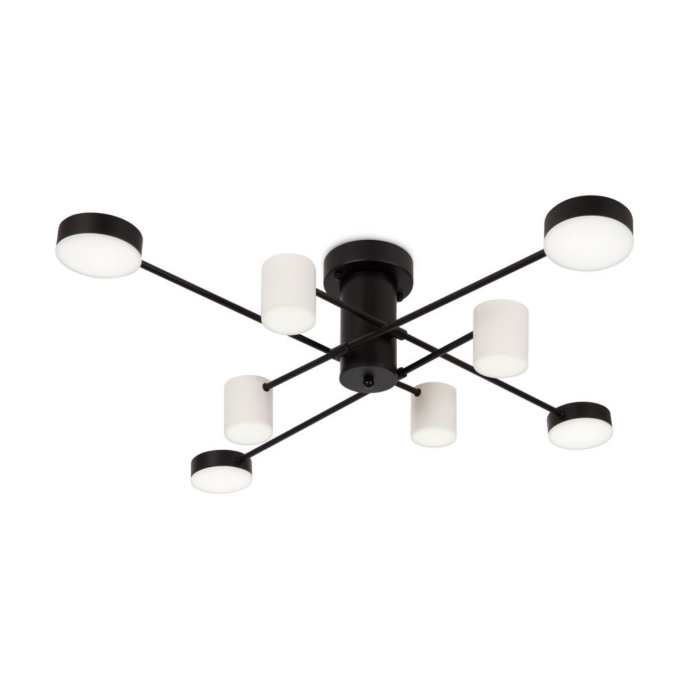 Светильник 92,6*92,4*22-22 см, *LED*40W, Freya  FR6048CL-L8B, Черный