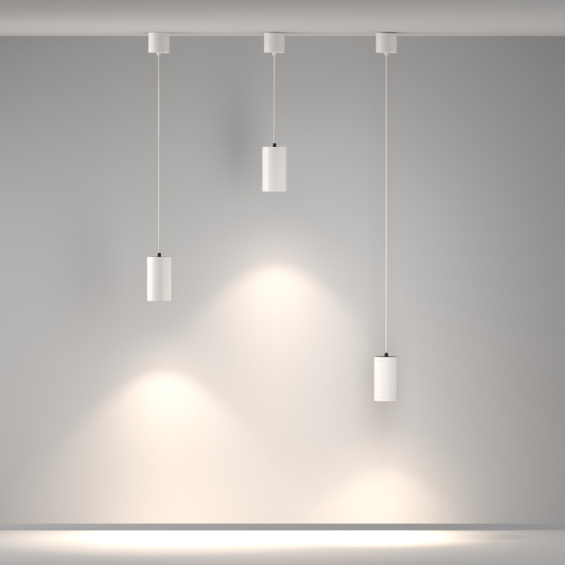 Подвесной светильник 7,5*7,5*13,5 см, LED, 20W, 4000К, Maytoni Technical Vol P100PL-20W4K-W белый
