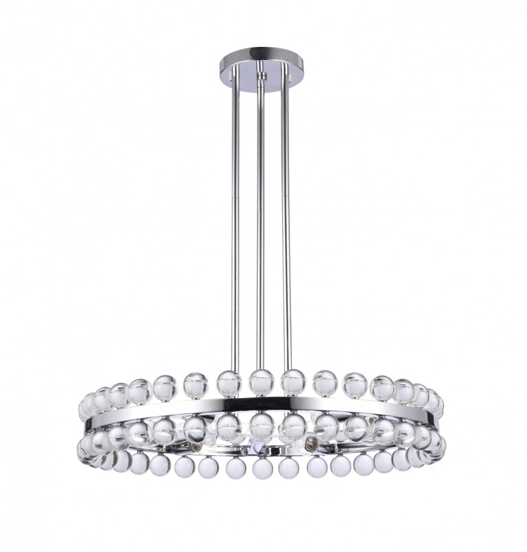Подвесная люстра  66*110 см, 6*E14 хром Vele Luce Baldassare VL4143L16