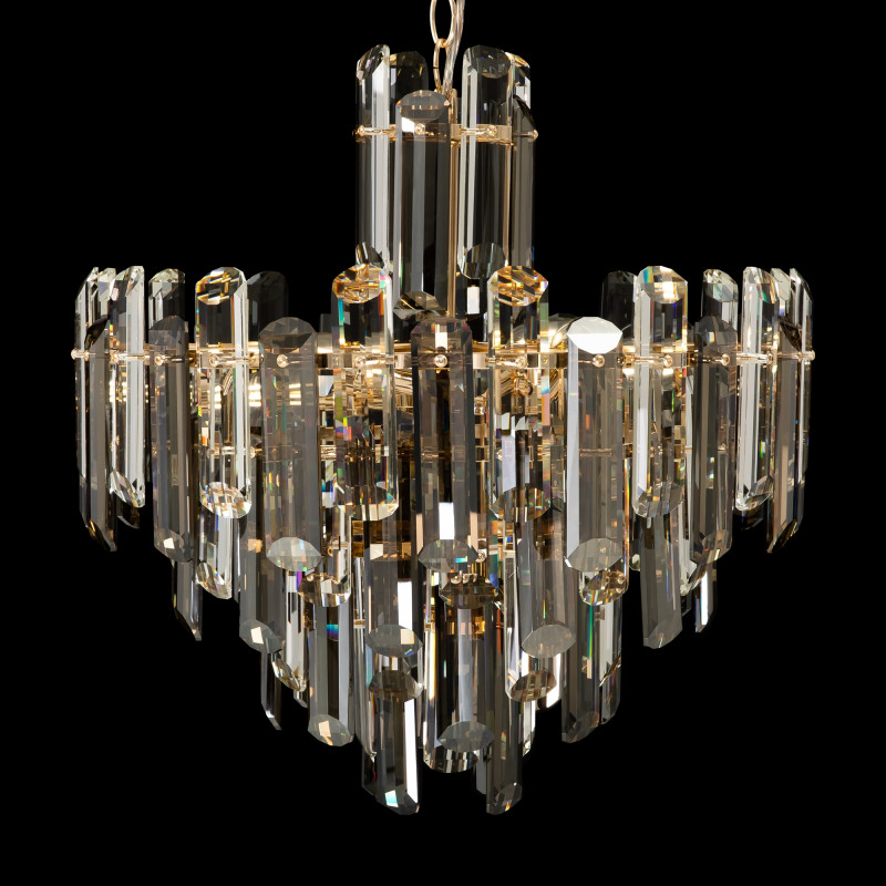 Подвесной светильник Maytoni Diamant Crystal Flare DIA200PL-06G, диаметр 49 см, золото