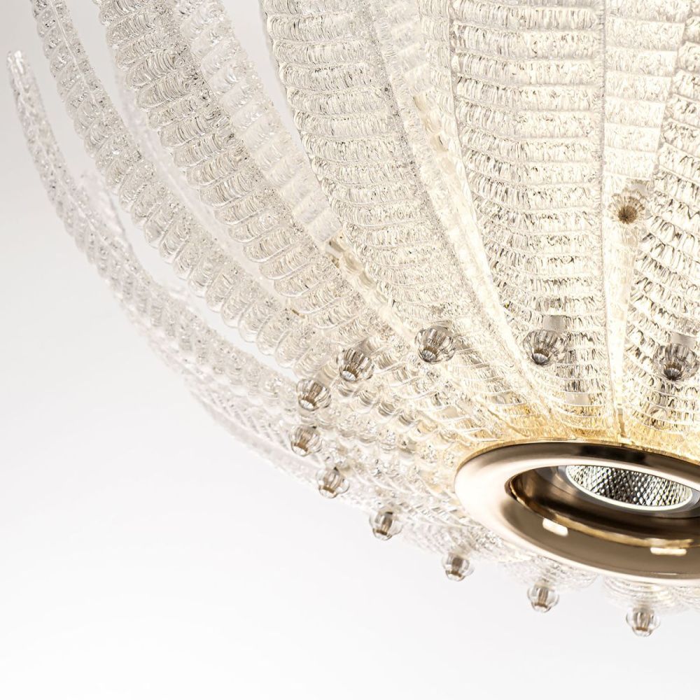 Подвесная люстра 60 см, 70W, 4000K, Modelux ML.9555.600 CP, шампань