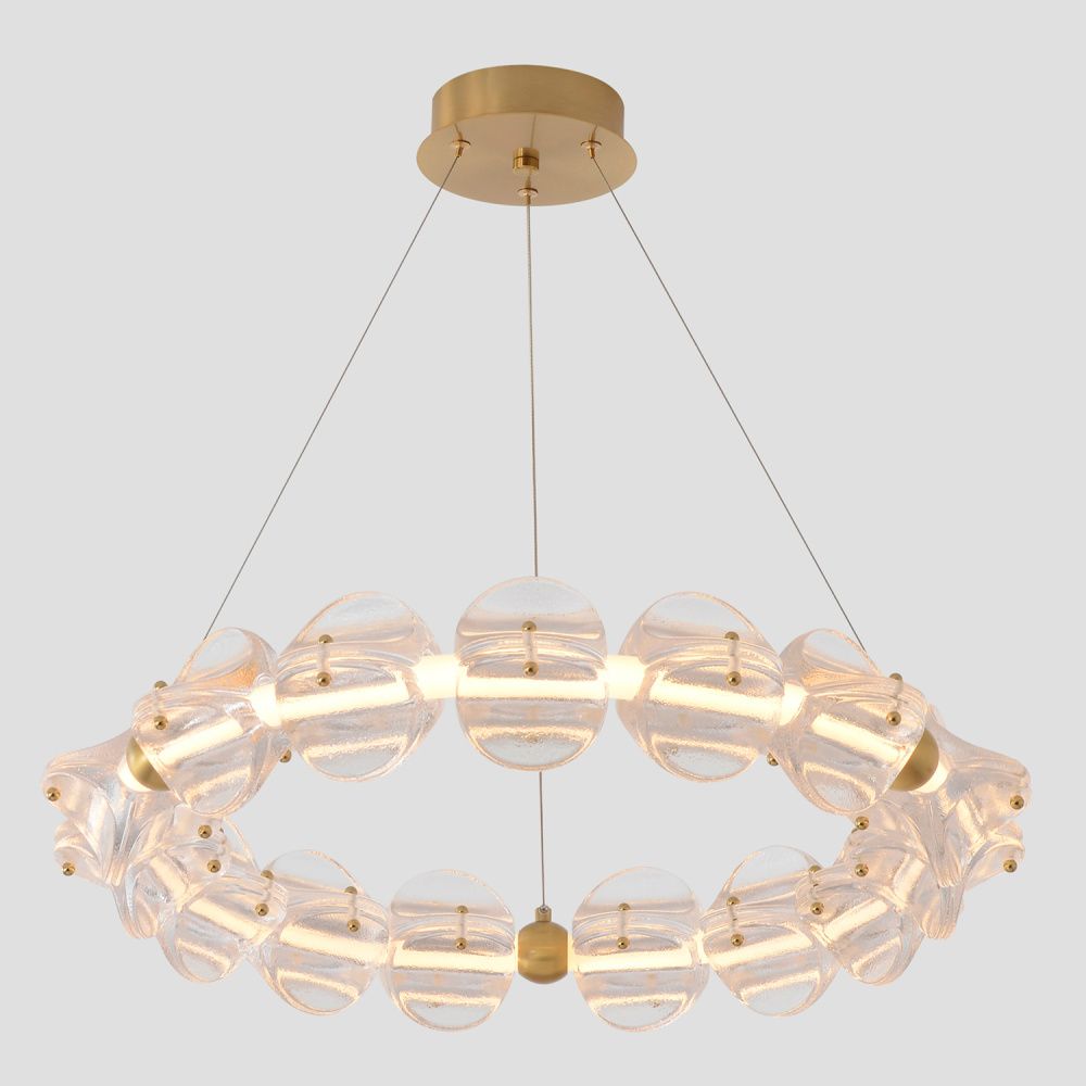 Люстра *65*11,8-50-180 см, *LED*38W, 3000K, Crystal Lux Rich RICH SP38W LED, Латунь