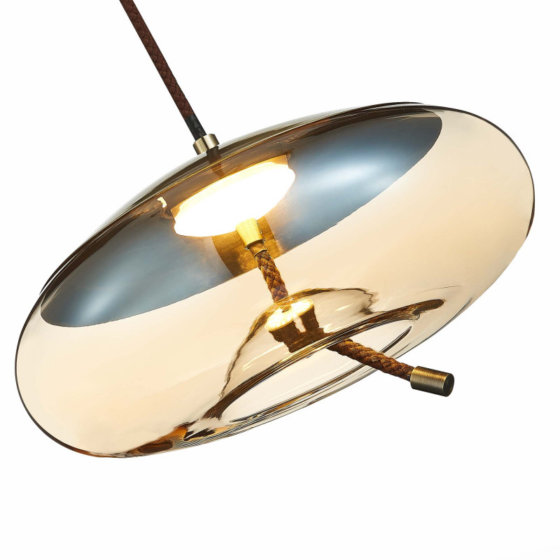 Люстра подвесная 30 см, 10W 3000K ST LUCE OZZIO SL6108.303.01 Бронза