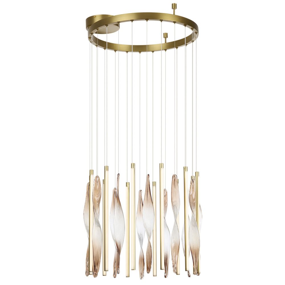 Светильник 50 см, 66W, 3500K, Odeon Light 5468/66L, латунь