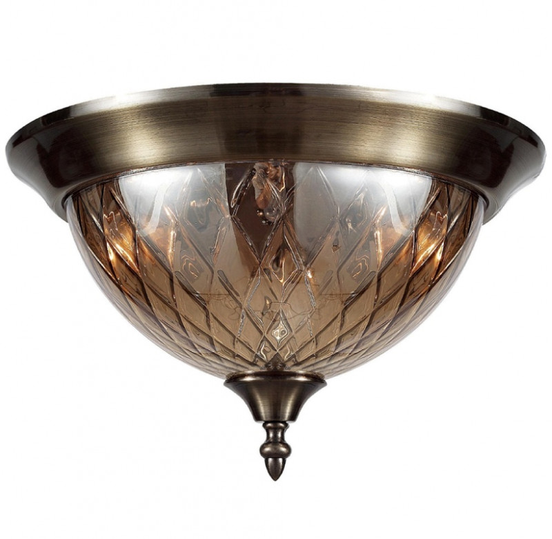 Светильник потолочный 32 см, Crystal Lux NUOVO PL3 BRONZE Бронзовый