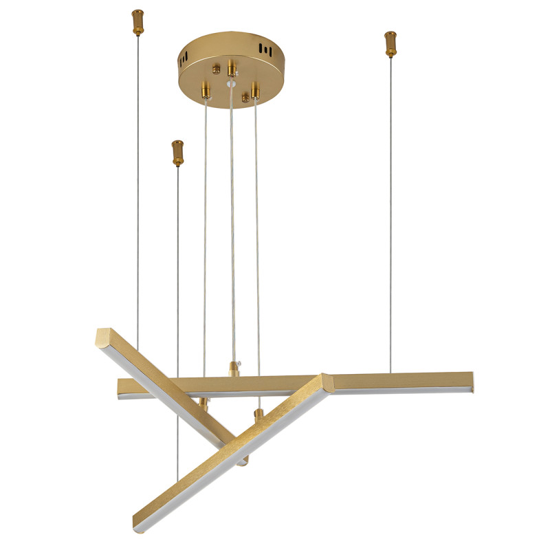 Подвесная люстра 60 см, 33W, 3000-6500K, Indigo Paralleli V000085L, золото, 14017/3P Gold
