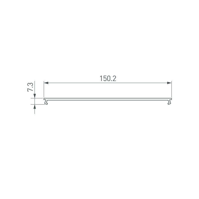 Экран Arlight 036369 200*14,9*0,4 см. Цена указана за 2 метра. Продается кратно 2 метрам.