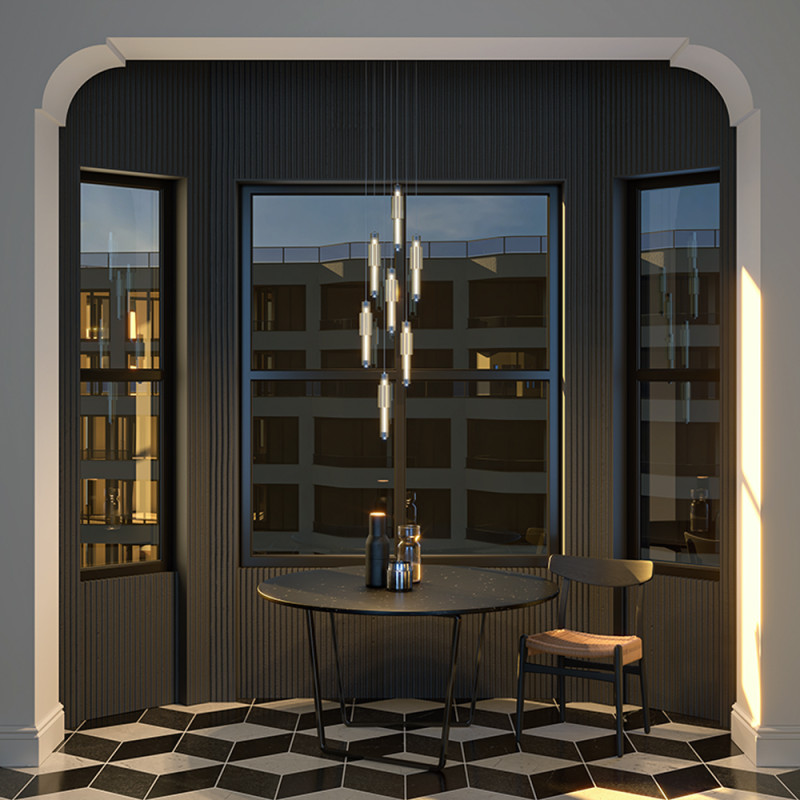 Светильник 12 см, 8W, 3000K, Maytoni Modern Verticale MOD308PL-L9CG3K, хром