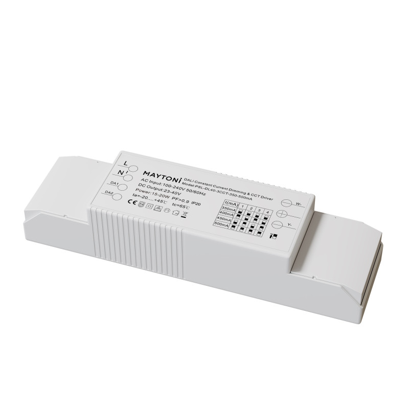 Блок питания 15,2*4*3 см, Maytoni Technical psl-dl PSL-DL40-3CCT-350-500mA белый
