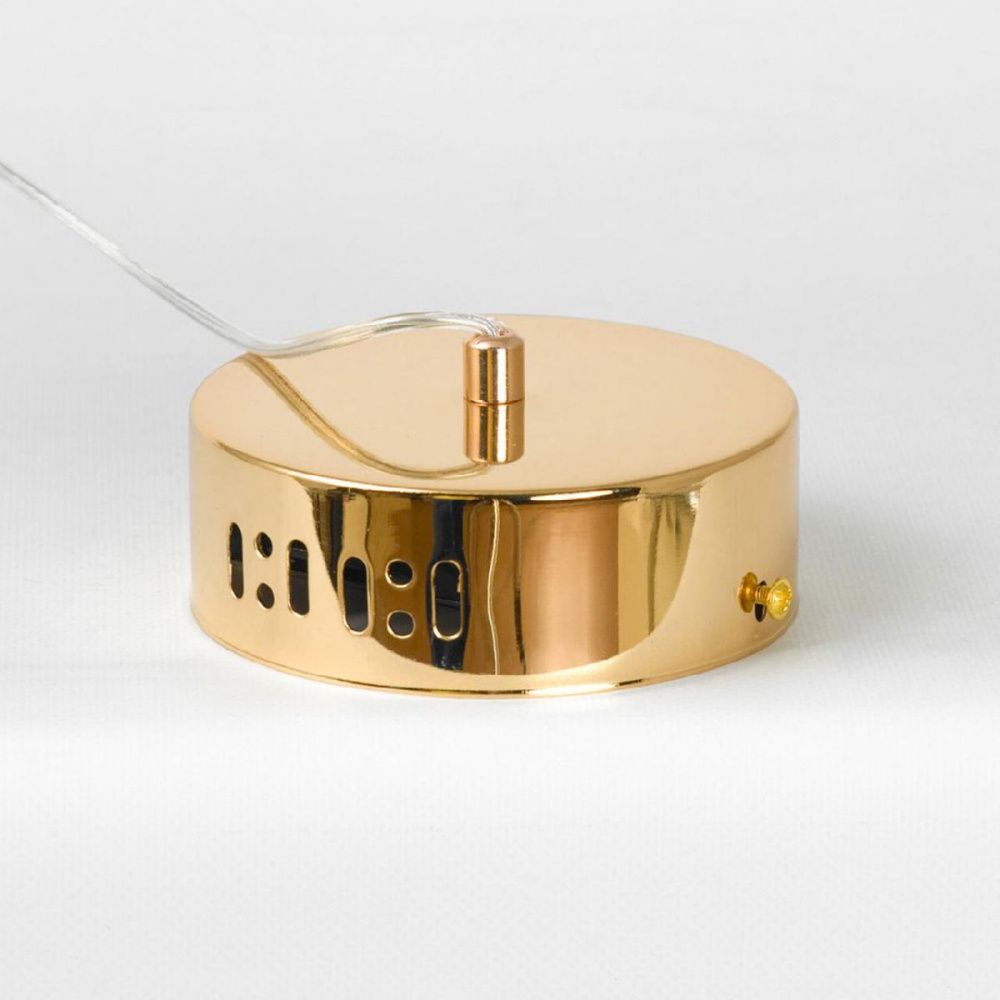 Подвесной светильник 12 см, 7W, 4000K, Lussole Benton LSP-7343, золото, LED сеточка