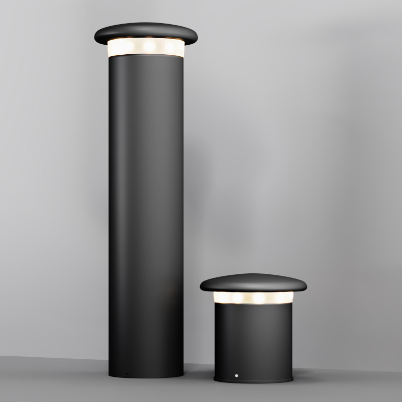 Садово-парковый светильник 21*75 см, LED, 10W, 3000К, Maytoni Grip O460FL-L10GF3K1 серый