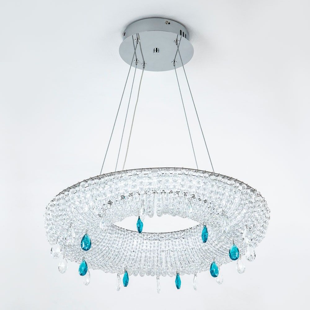 Подвесная люстра 50*50*120 см, LED 35W, 3000 / 6000K, Хром MODELUX ML.2306.500