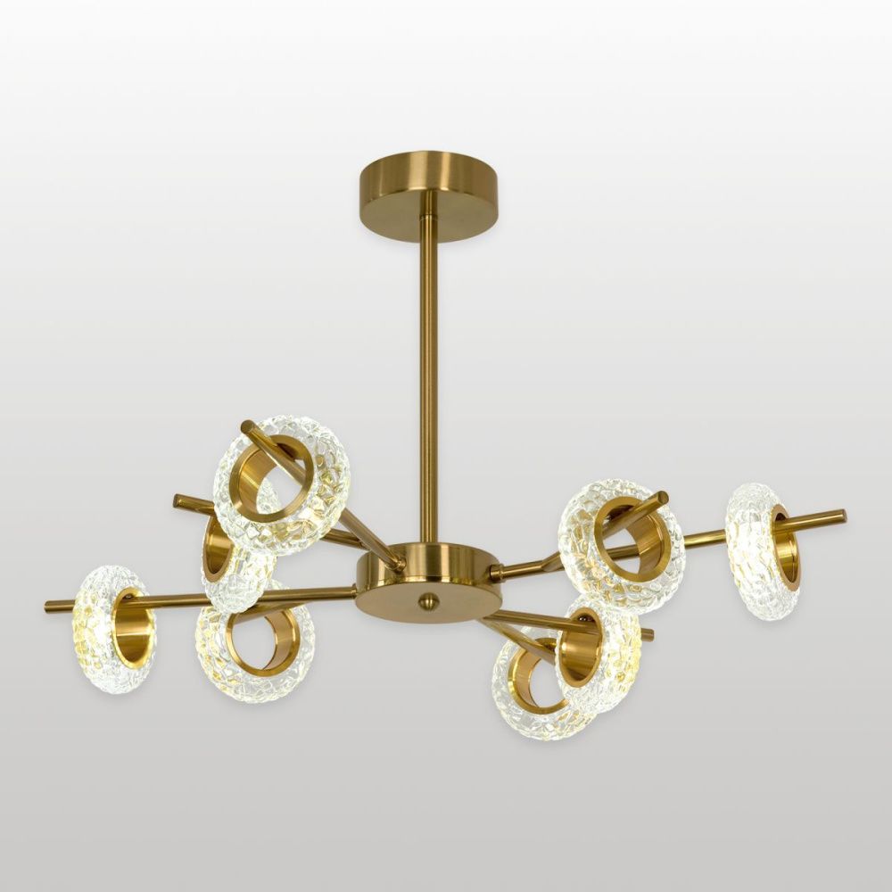 Люстра на штанге 60 см, 40W, 3000K, Lussole Littlerock LSP-7500, бронза