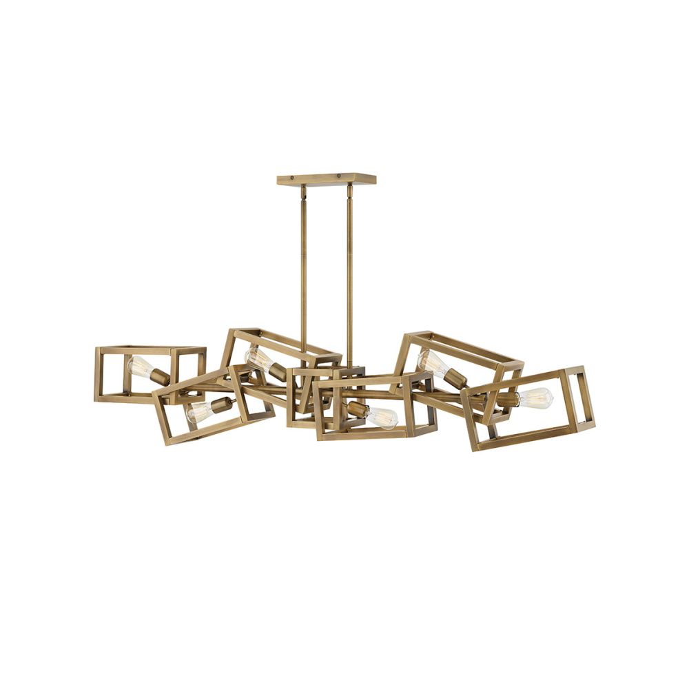 Подвесной светильник 19*156*45-120 см, E27*60W, Natural Concepts Hinkley Ensemble KL-WAVERLY1-NBR, бронза