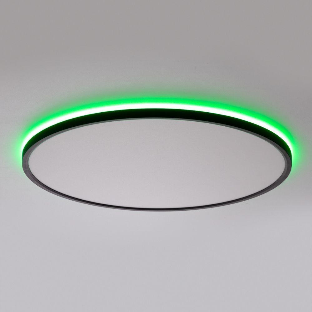 Светильник с пультом 50 см, 50W, 3000-5500K Чёрный LED RGB Citilux NORMA CL74950