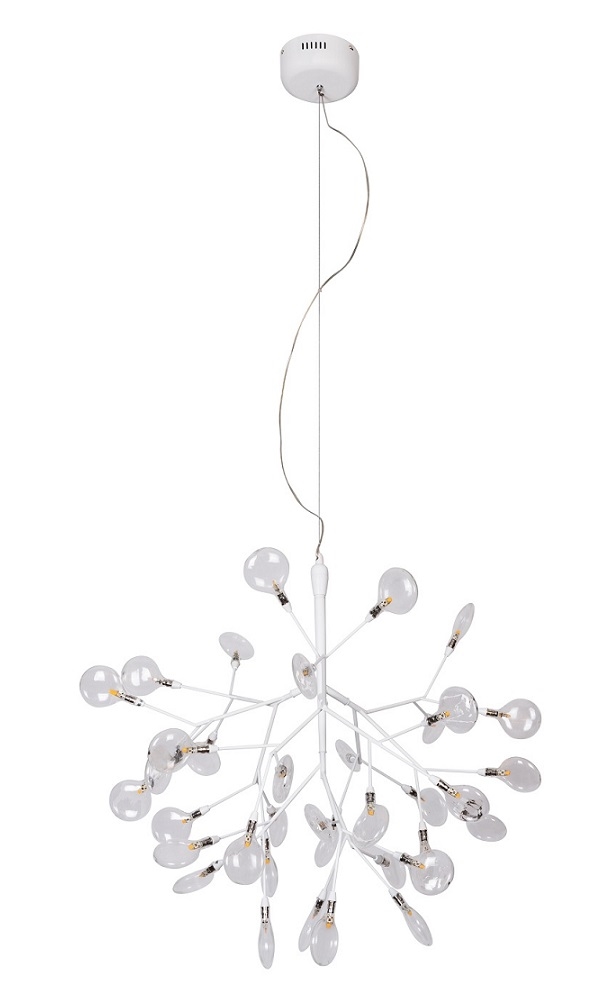 Светильник подвесной 72 см, Crystal Lux EVITA SP36 WHITE/TRANSPARENT Белый