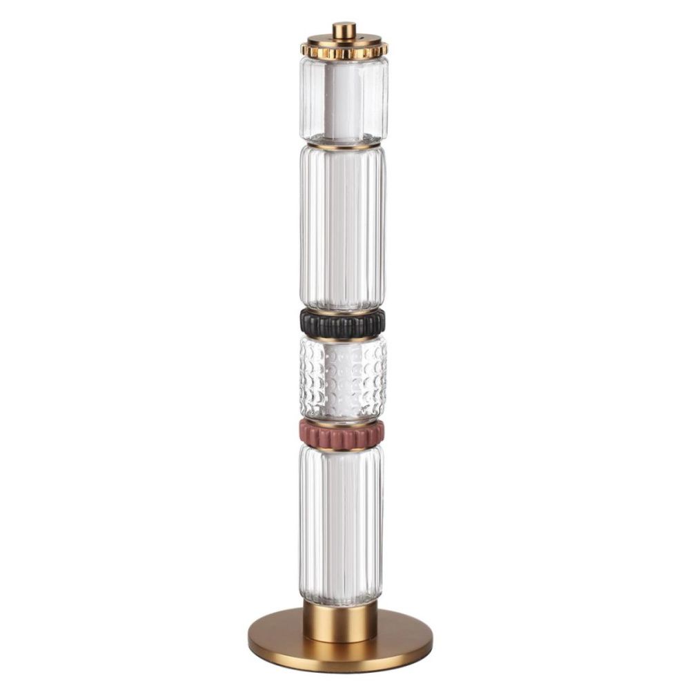 Настольная лампа 44 см, 15W, 4000K, Odeon Light L-Vision Collier 5455/15TL, латунь