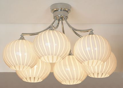 Люстра 70 см Lussole Cesano LSF-7203-06 хром 