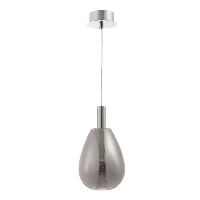 Светильник 15 см, 4W, 4000K, Crystal Lux GAUDI SP4W LED SMOKE, хром-дымчатый
