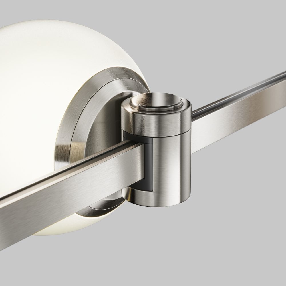 Трековый светильник 12,4*10*-10 см, *LED*5W, 4000K, Maytoni Technical Luna TR229-1-5W4K-PT, Платина
