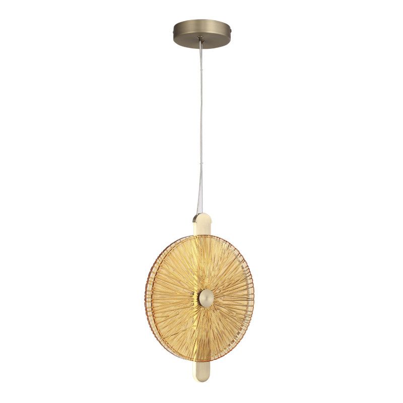 Подвесной светильник 28*3,3*37,2 см, 1*LED*11W, 4000K, ST-Luce Wasi SL6141.313.01, бронзовый
