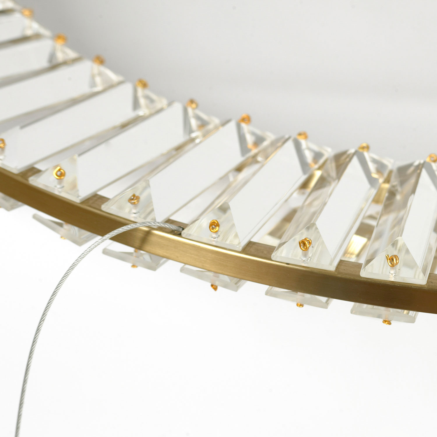 Люстра подвесная 60*40 см, 1*led*31W 3000K Lussole Kent LSP-7122 бронзовый