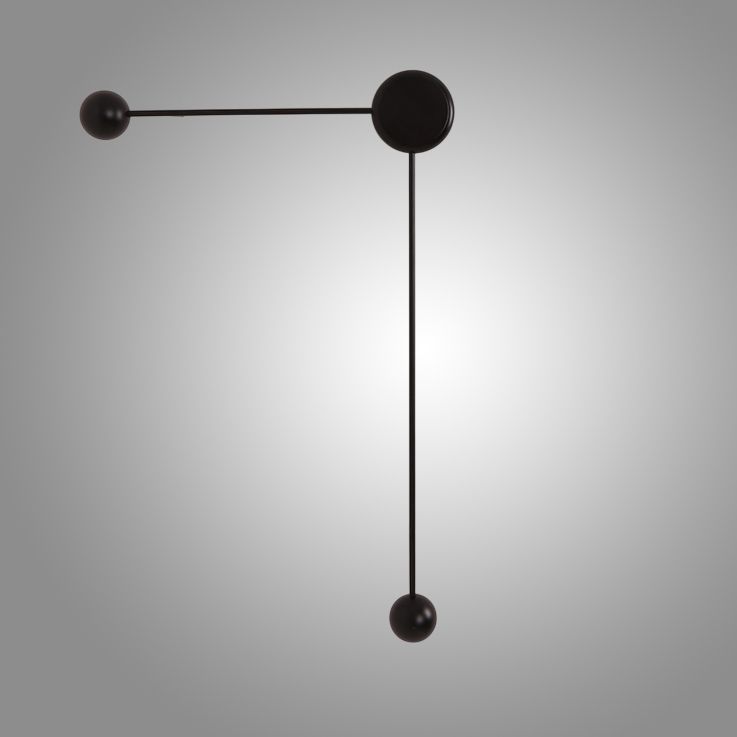 Бра DOTS C Black Right 70*40*70 см, 1*LED*3W, ImperiumLoft DOTS-SLIM01, Чёрный