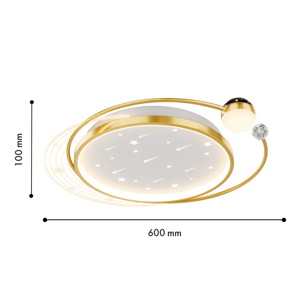 Светильник 50*60*10- см, *LED*68W, F-Promo Cruise 4743-5C, золотой