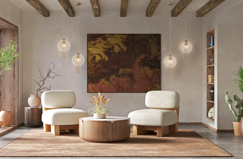 Светильник 20 см, Maytoni Flusso P095PL-01BZ, бронза