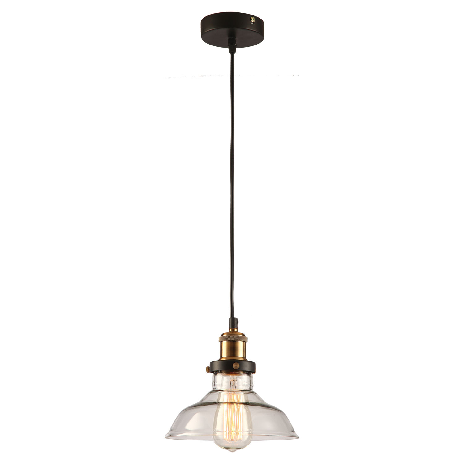 Подвесной светильник Lussole Glen cove GRLSP-9606, 20*25 см, черный