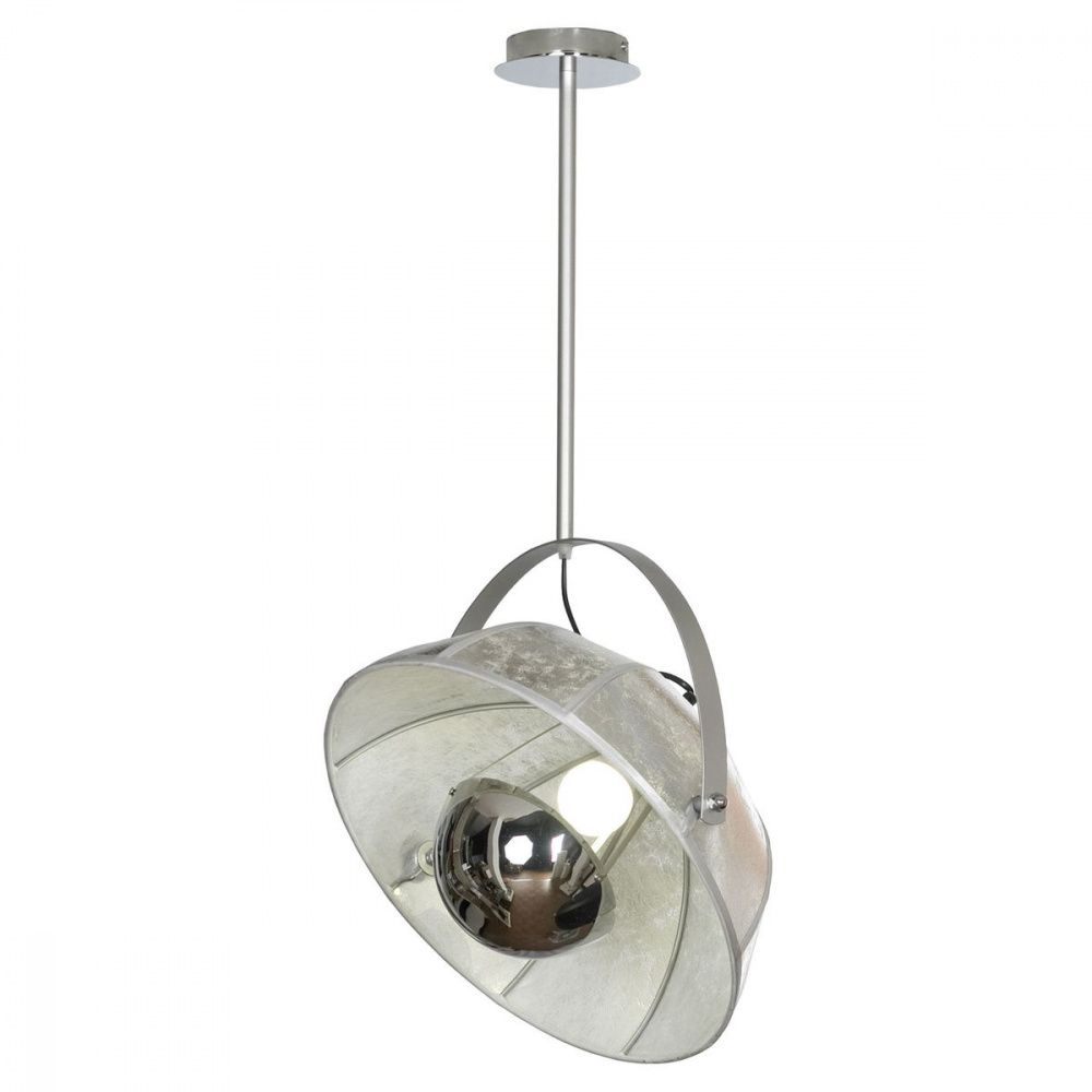 Подвесной светильник Lussole Lgo Klamath LSP-0557-C80, диаметр 40 см, хром